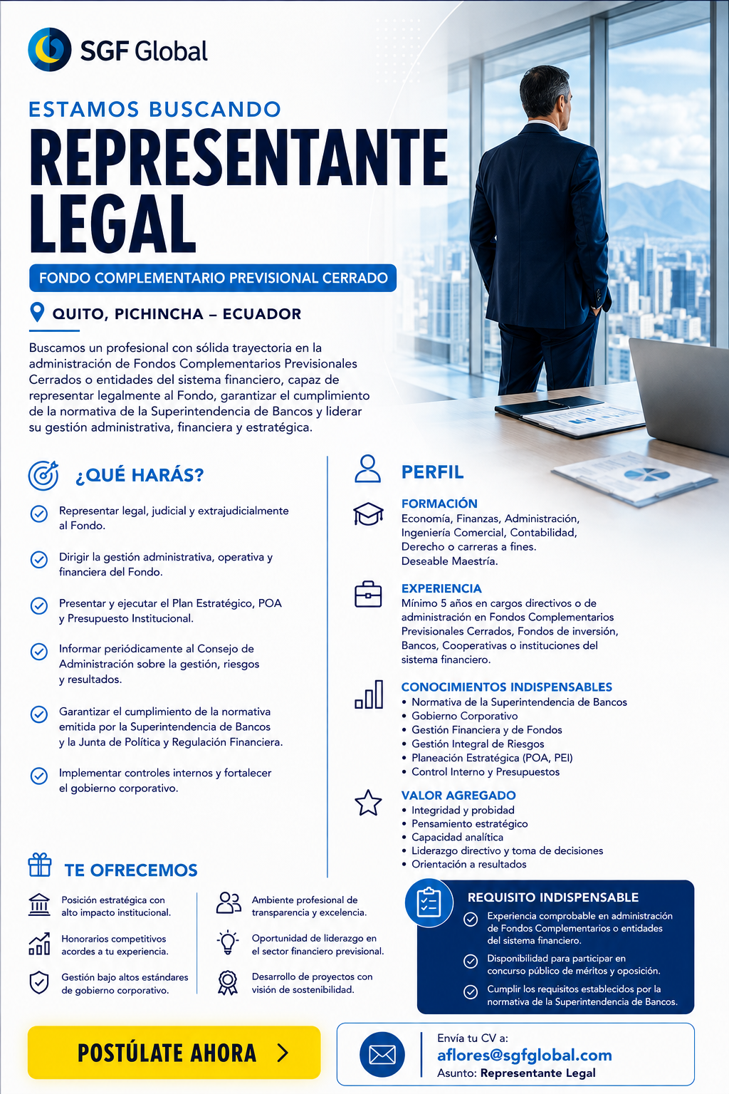 Convocatoria Representante Legal